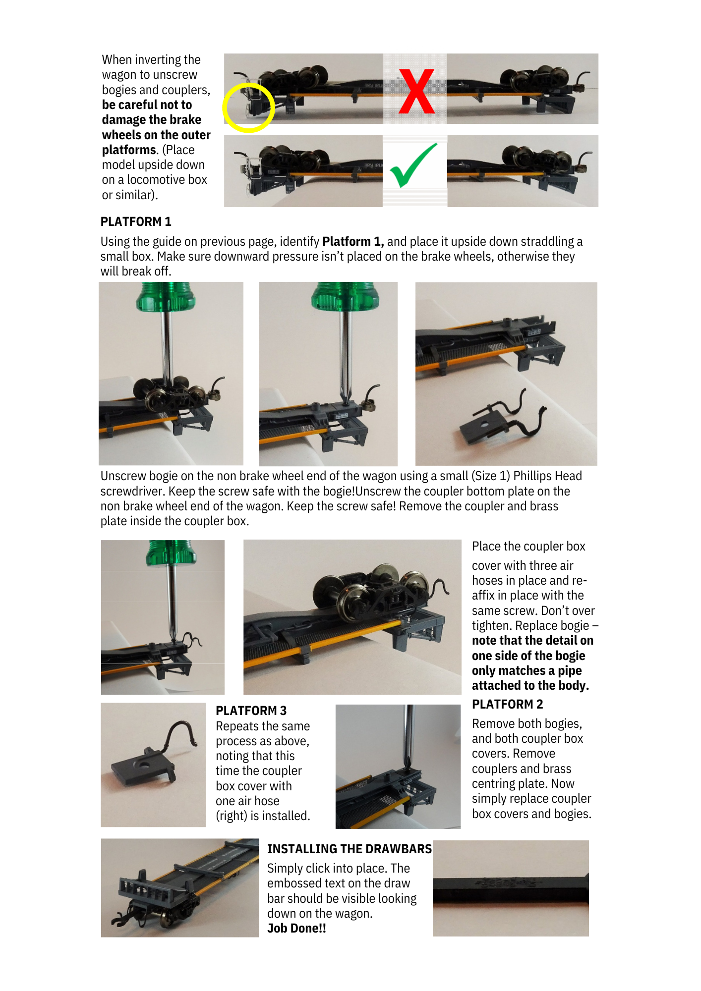 Drawbar Installation Hawkmount Models RKKY Steel Wagons
